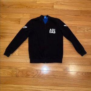 Adidas Black/Blue Zip Up Jacket